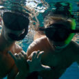 Having fun snorkeling at sharks cove