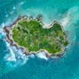 Top view of Flat island (Popoia island)