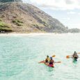 Views of Moku Nui, The northern most of the Ne Mokulua Islands, also known as the Mokes