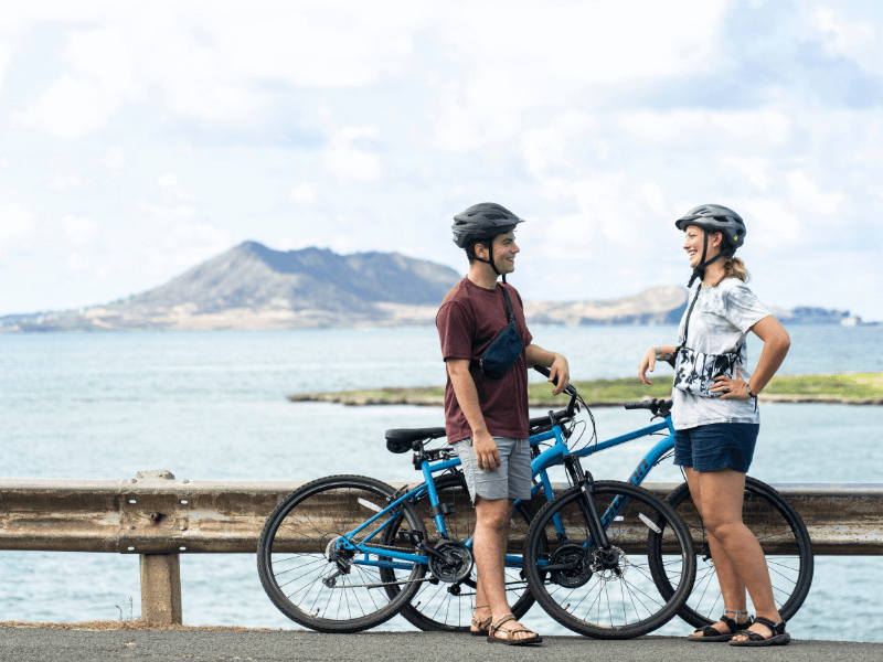 Example of a lookout spot visitors can electric bike to in Kailua